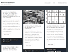 Tablet Screenshot of meriwanisoft.com